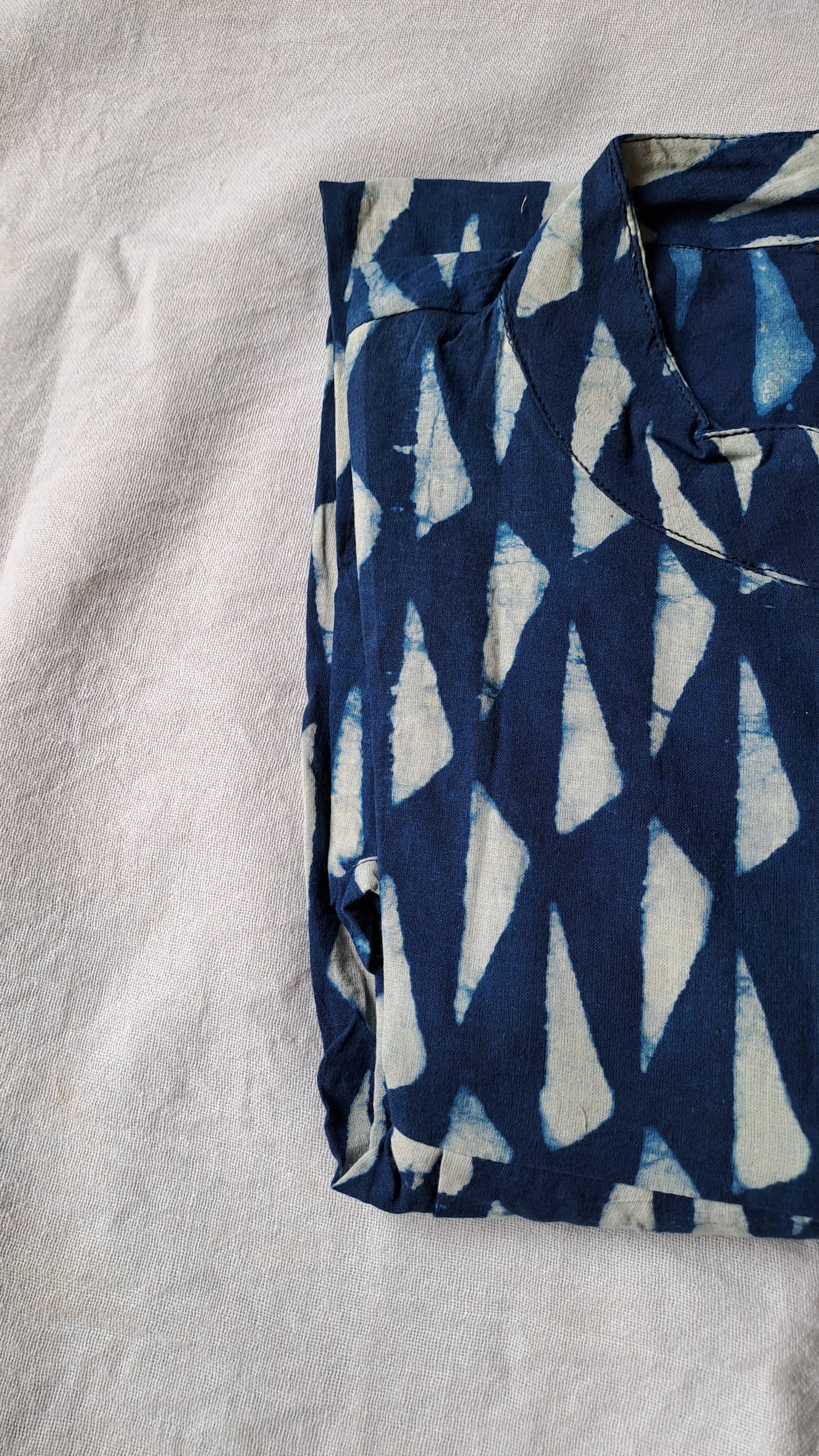 Indigo Shard Button Up Top