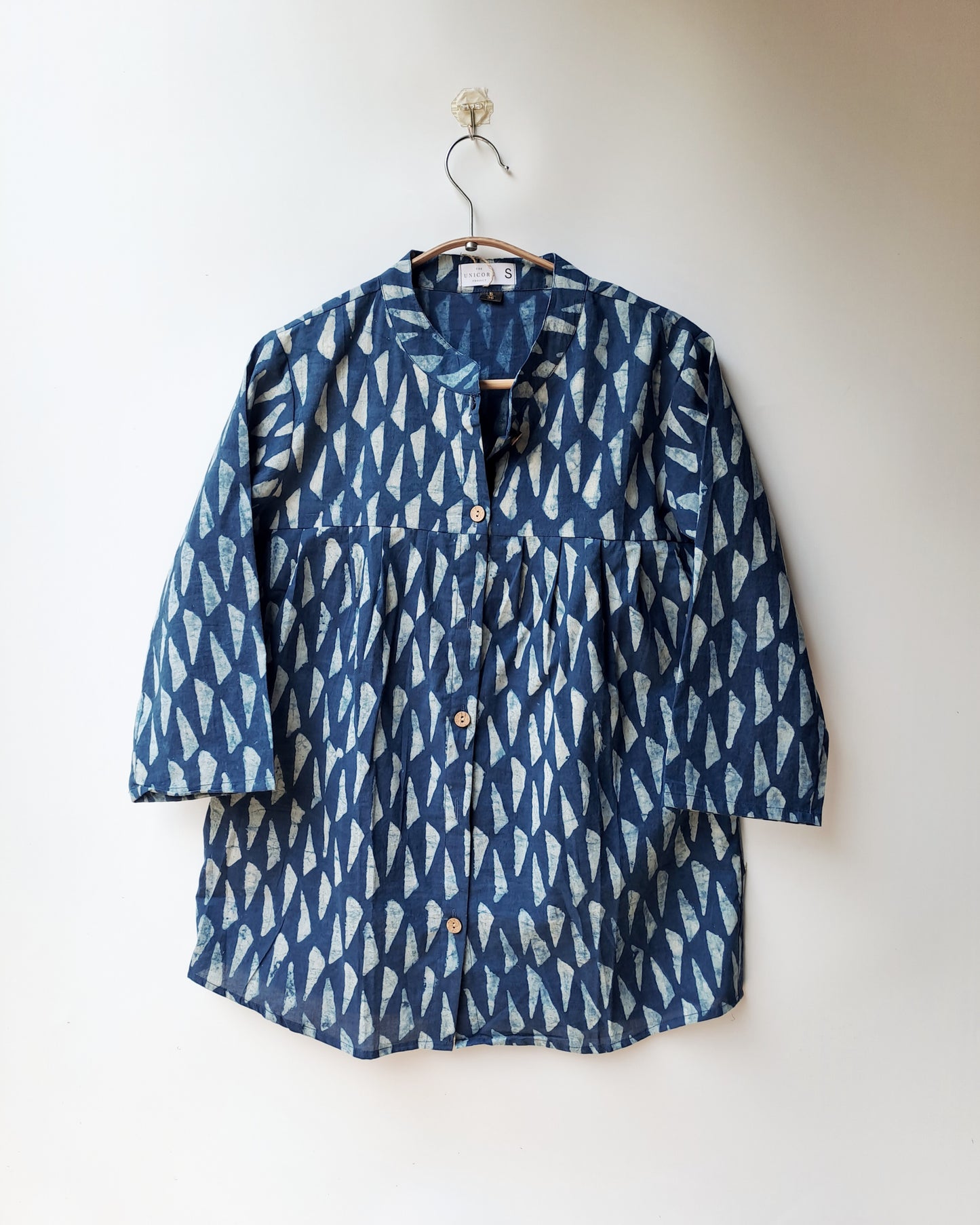 Indigo Shard Button Up Top
