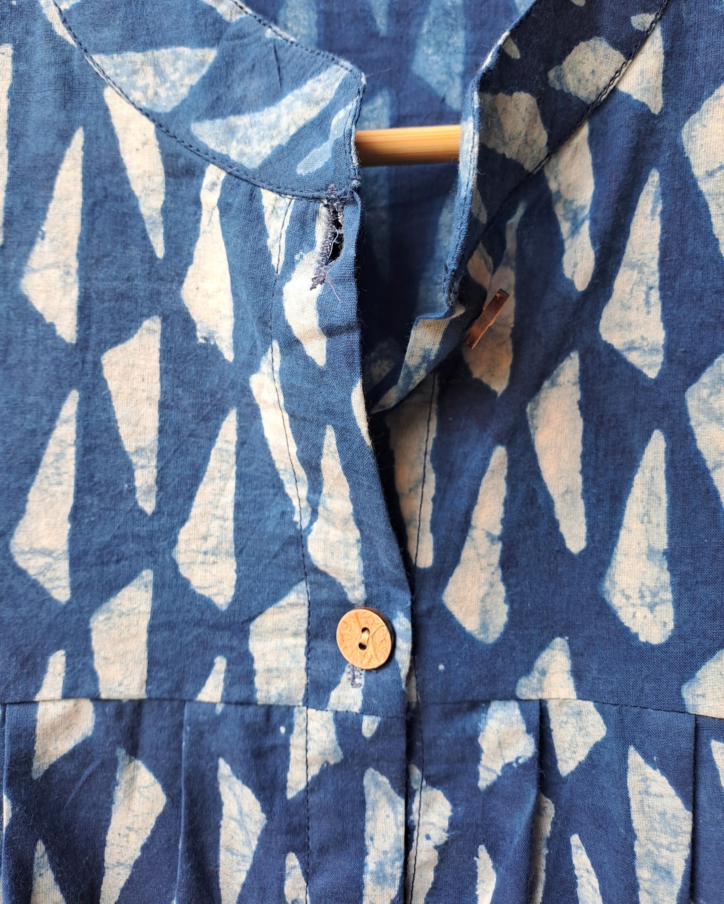 Indigo Shard Button Up Top