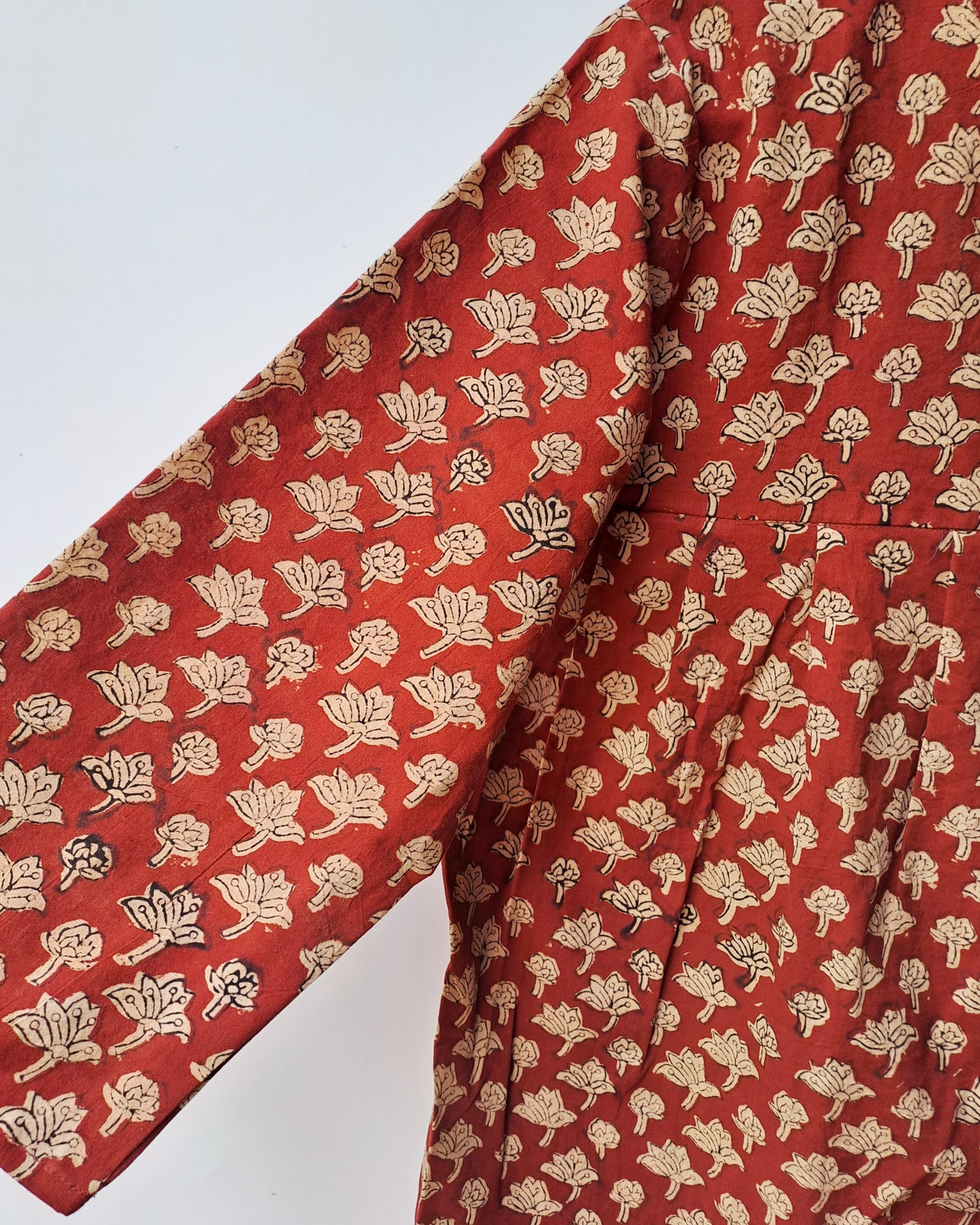 Maroon Bloom Button Up Top