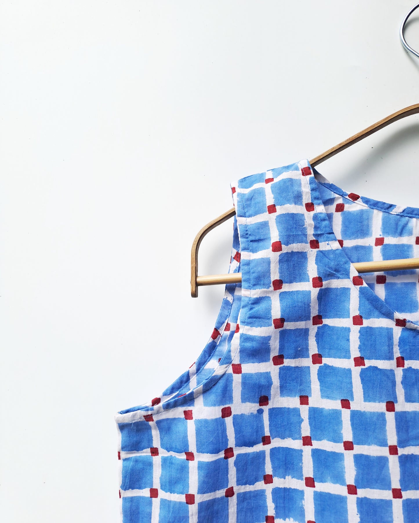 Blue Checks Top