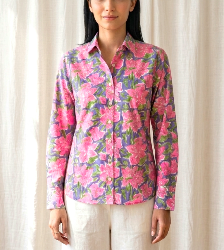Pink Lotus Garden Women's Shirt